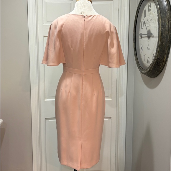 Tahari sz 4 blush pink midi dress - Picture 3 of 5